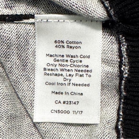 Talbots 3X Petite Black Butterfly Peplum Sweater - Picture 4 of 8